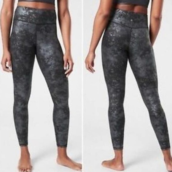 Athleta Pants - Athleta Elation Misty Lace Tight Size XL